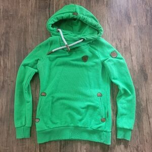 Womens Green Wanakome Pull Over Hoodie. Size Medium - GUC